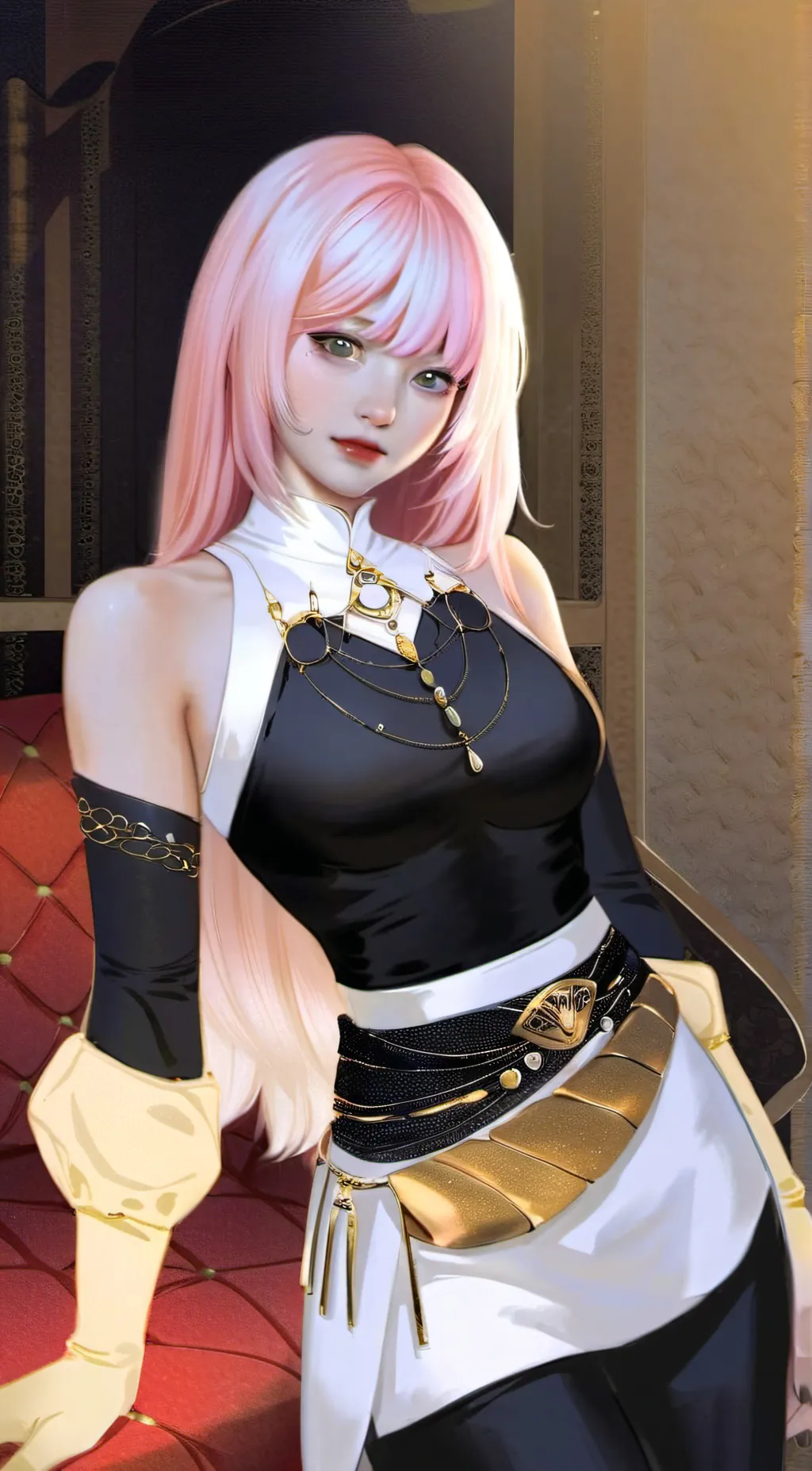 ai character: Saphire  background