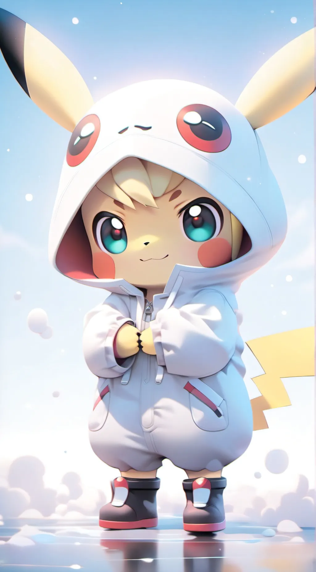 ai character: Pikachu  background