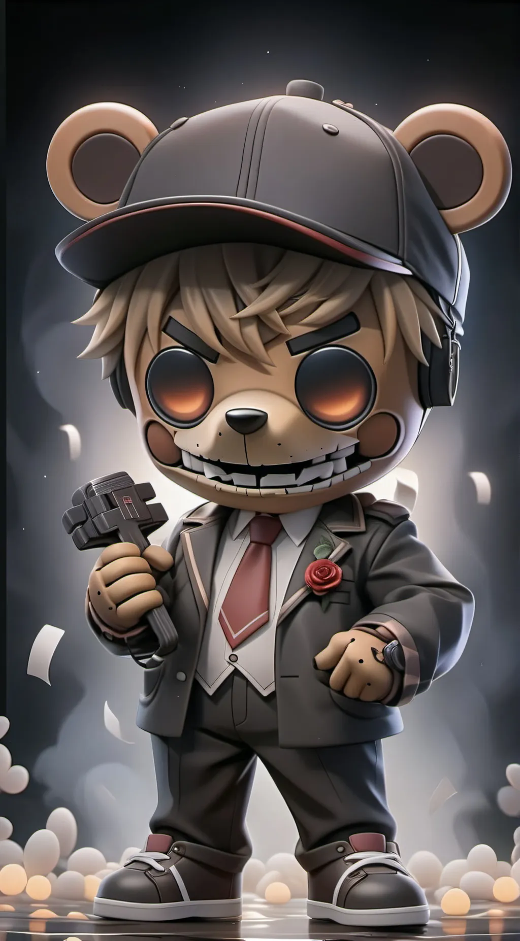 ai character: Good lonely Freddy background