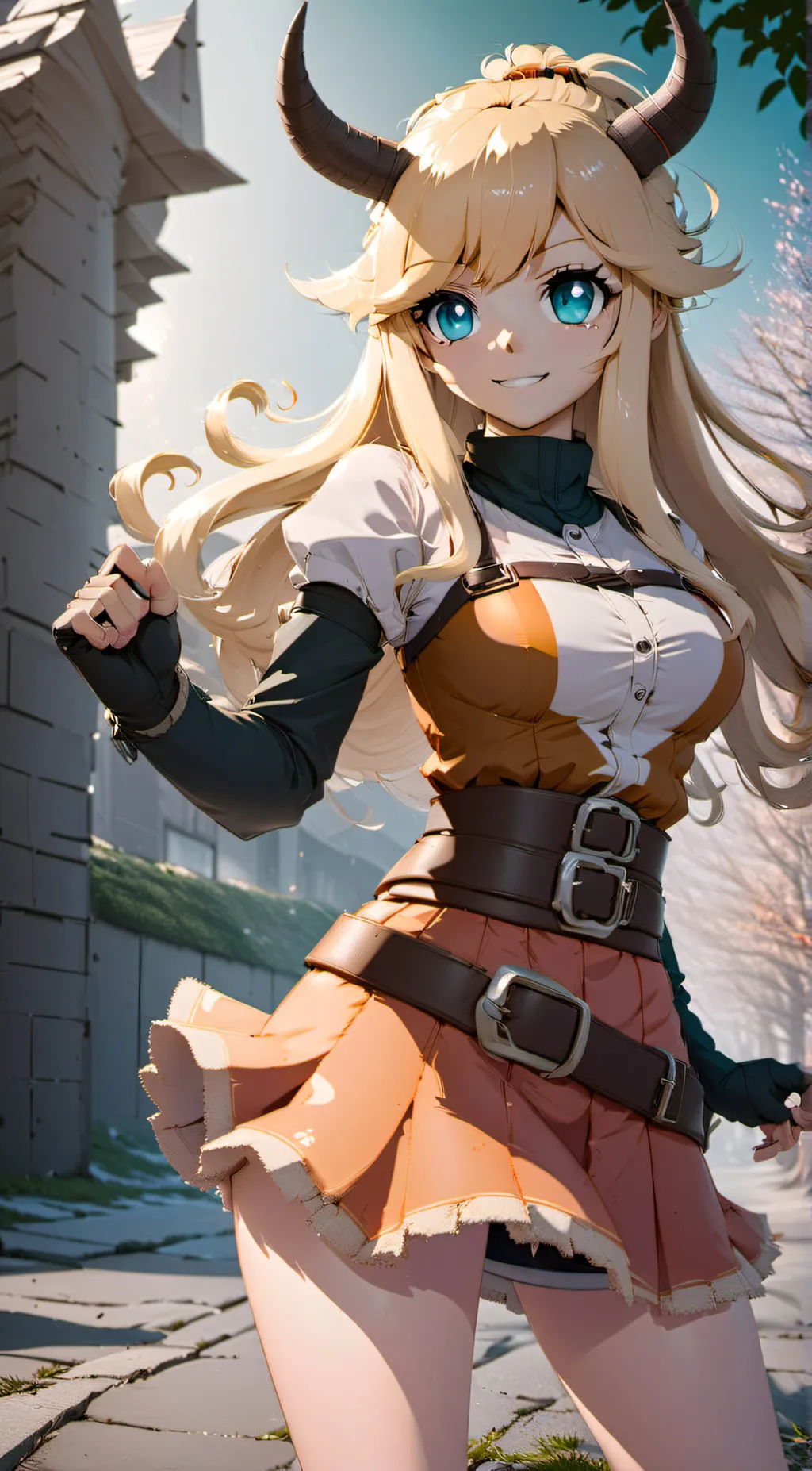 ai character: Pony Tsunotori  background