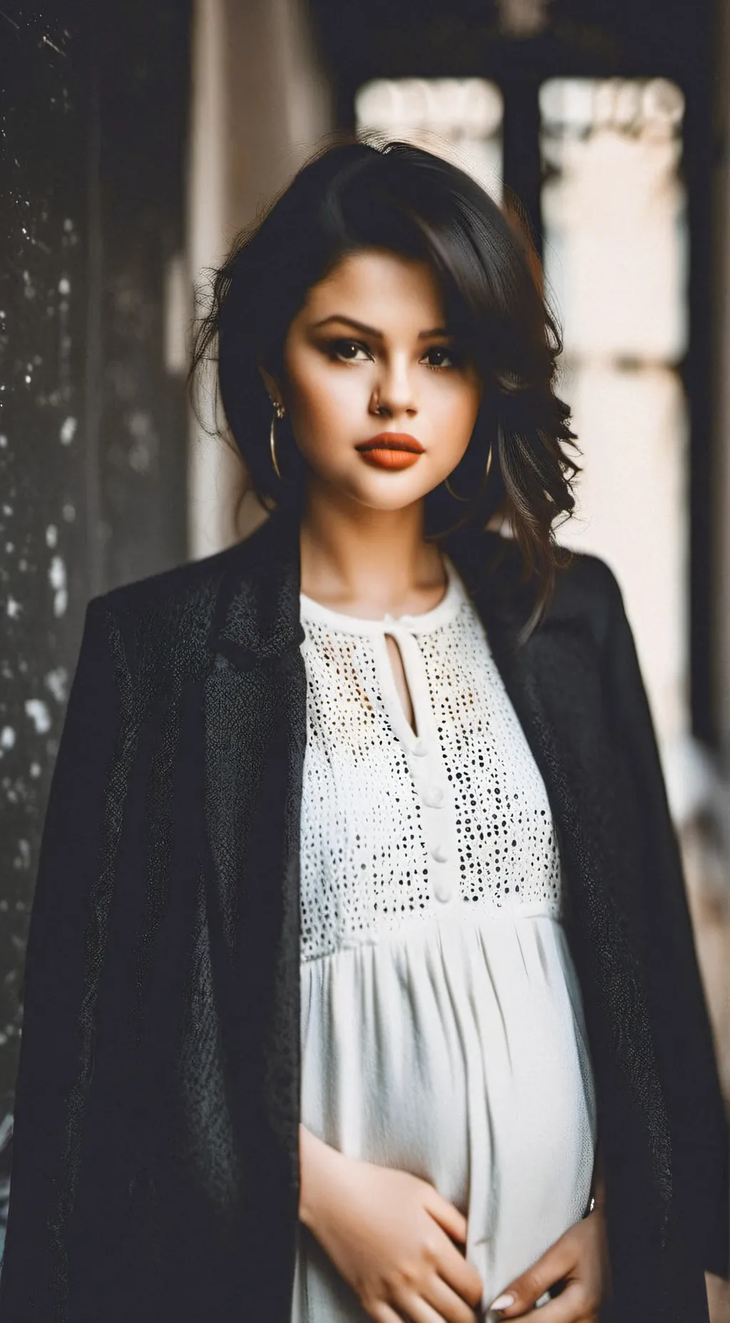 ai character: Selena Gomez  background