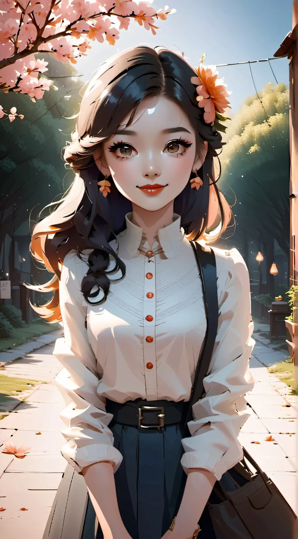 ai character: Blossom  background