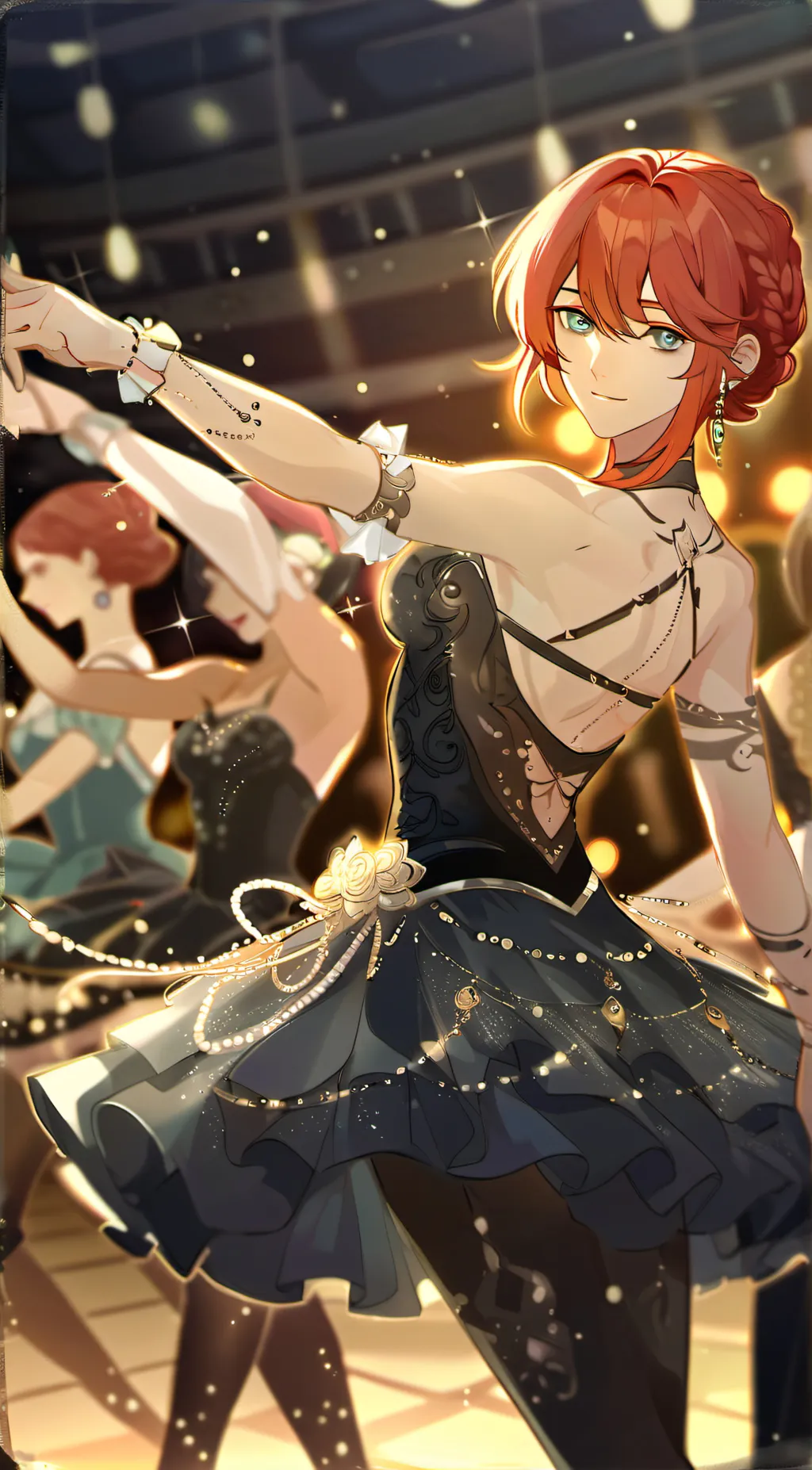 ai character: Rose background