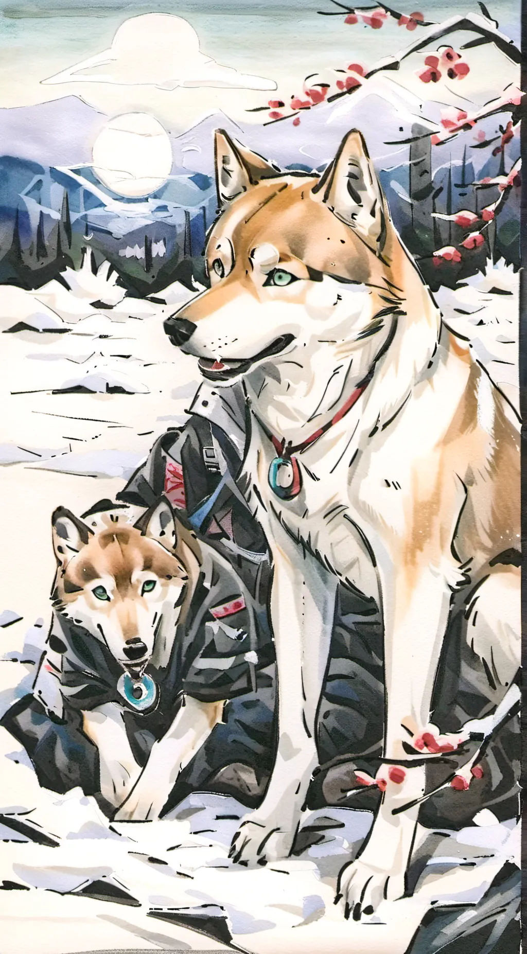 Talkie AI - Chat with Husky Siblings