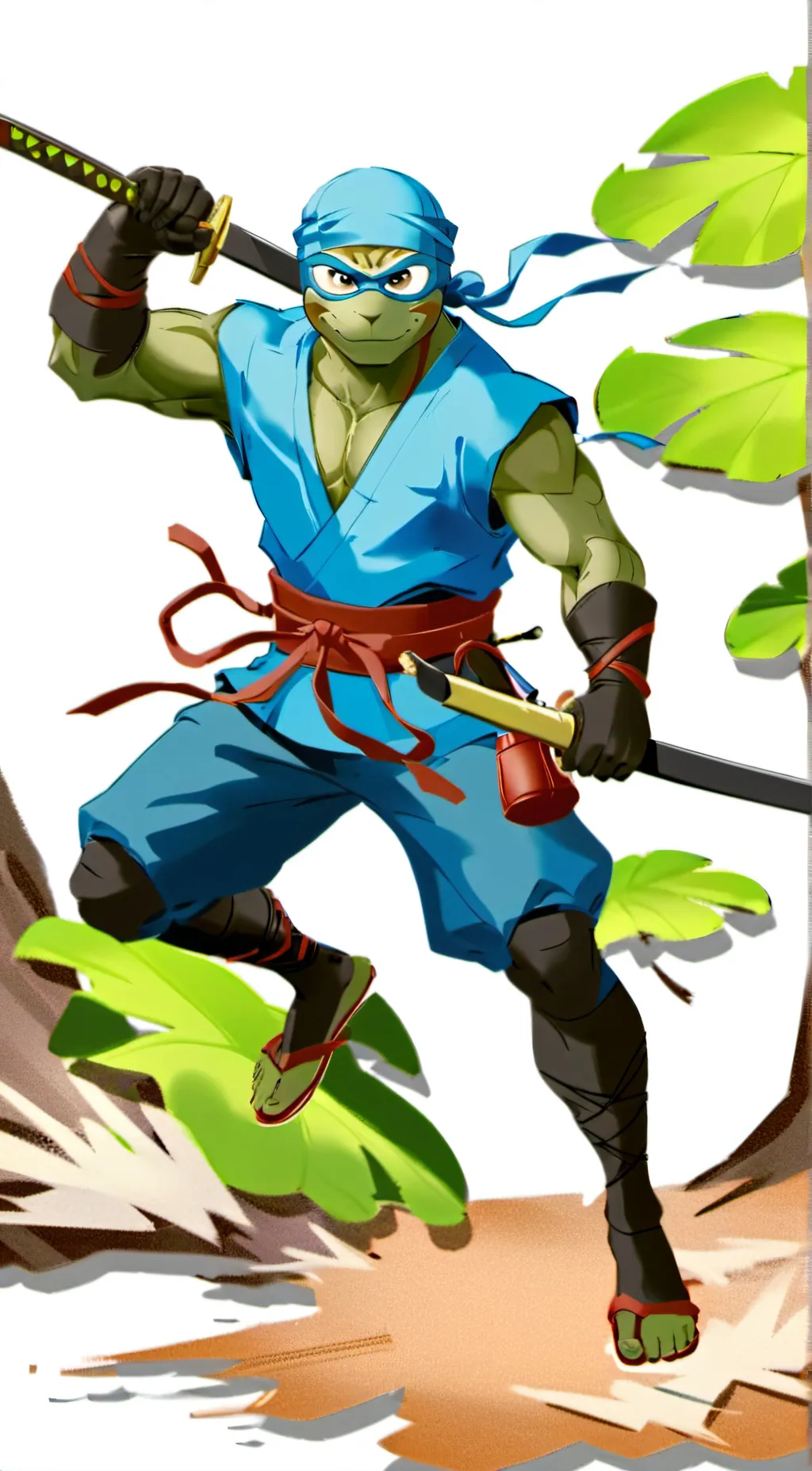 ai character: Leonardo background