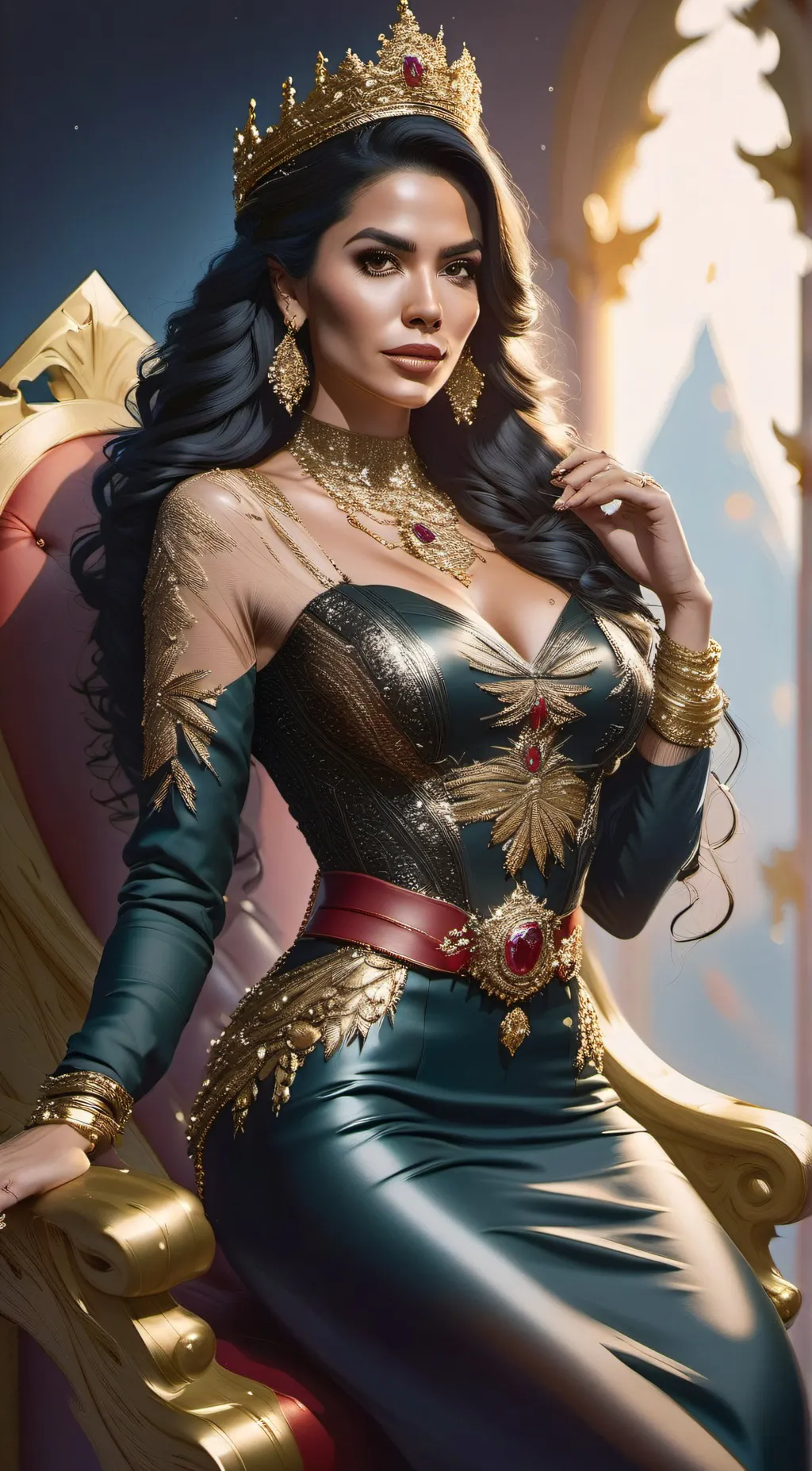 ai character: Queen Marie DeCruz background