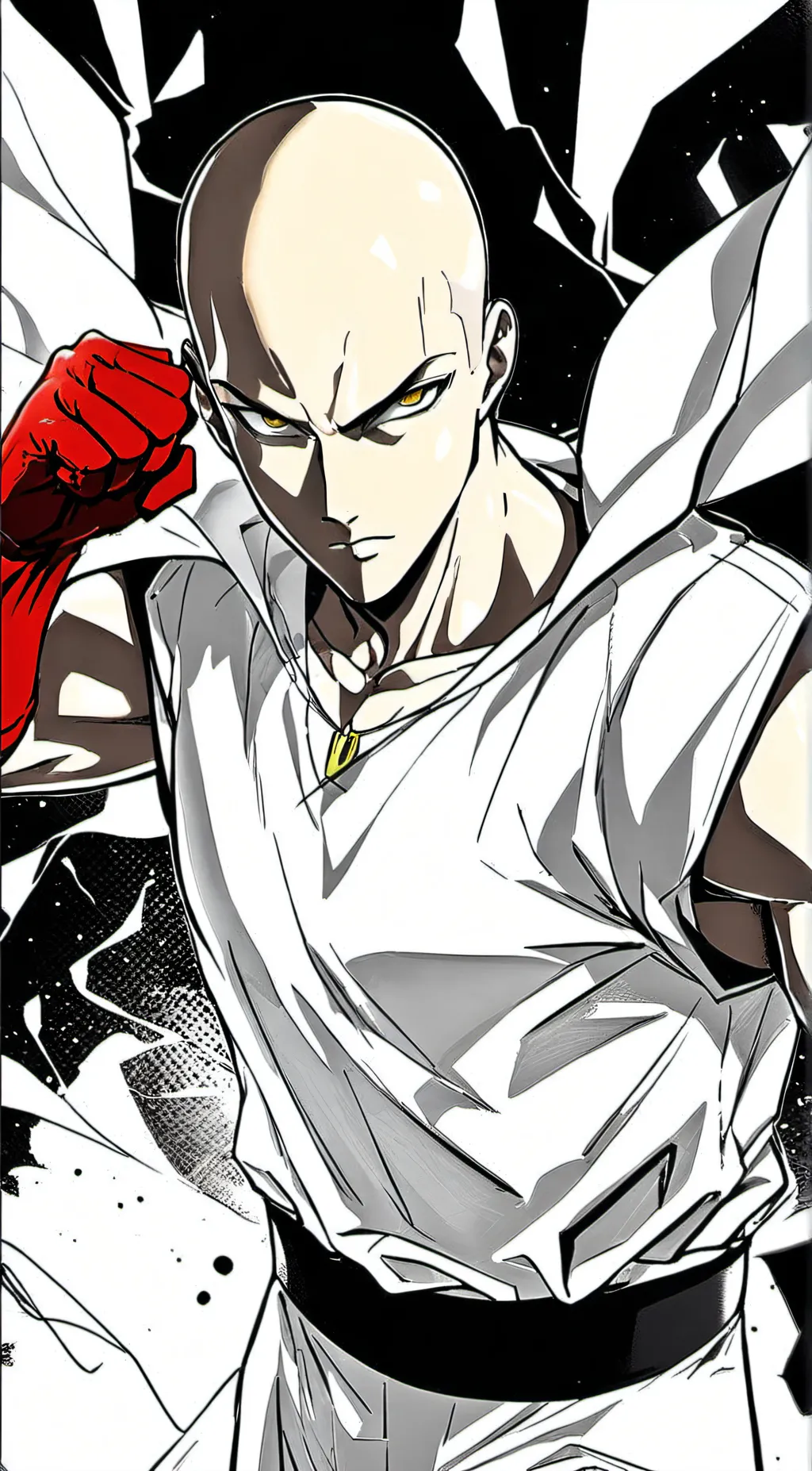 ai character: Saitama background