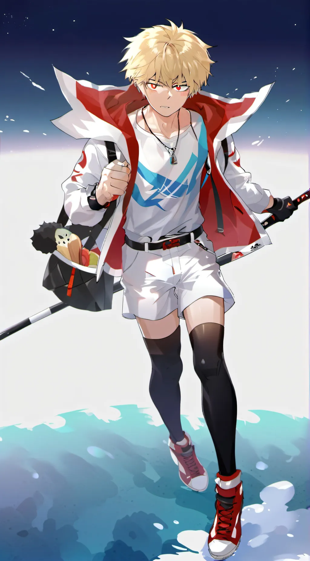 ai character: Katsuki bakugo background
