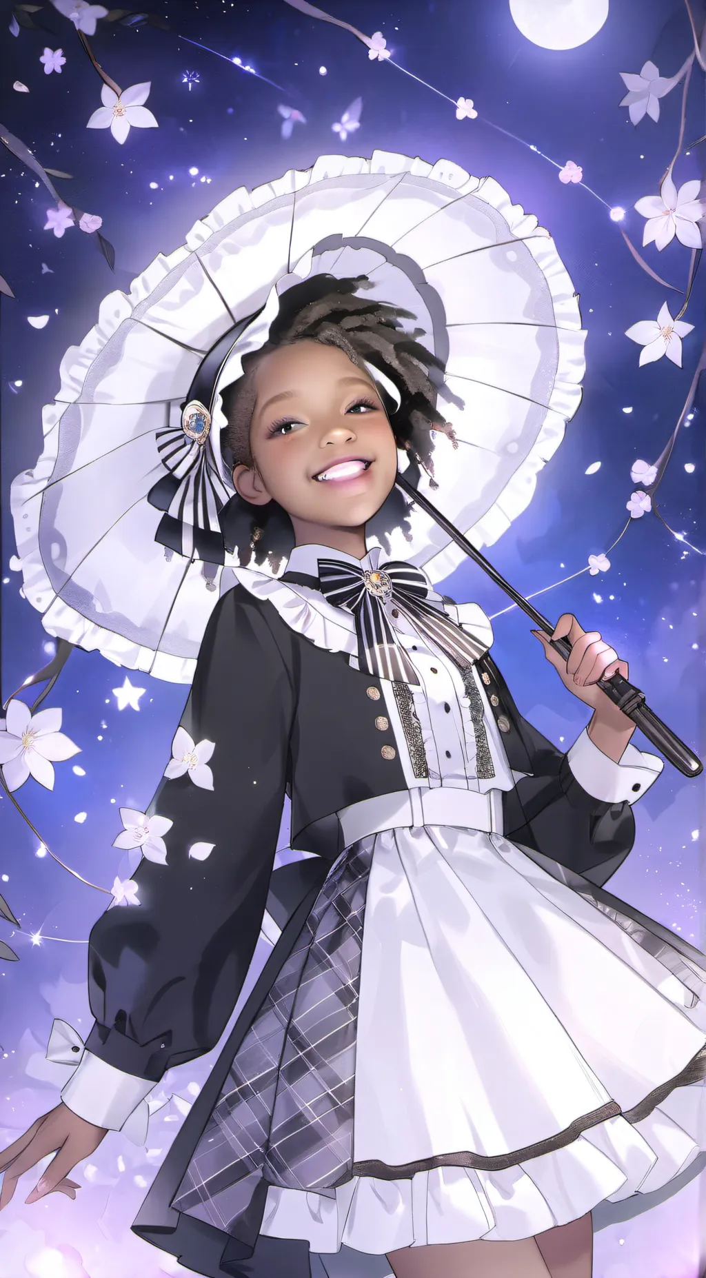 ai character: crystal  background