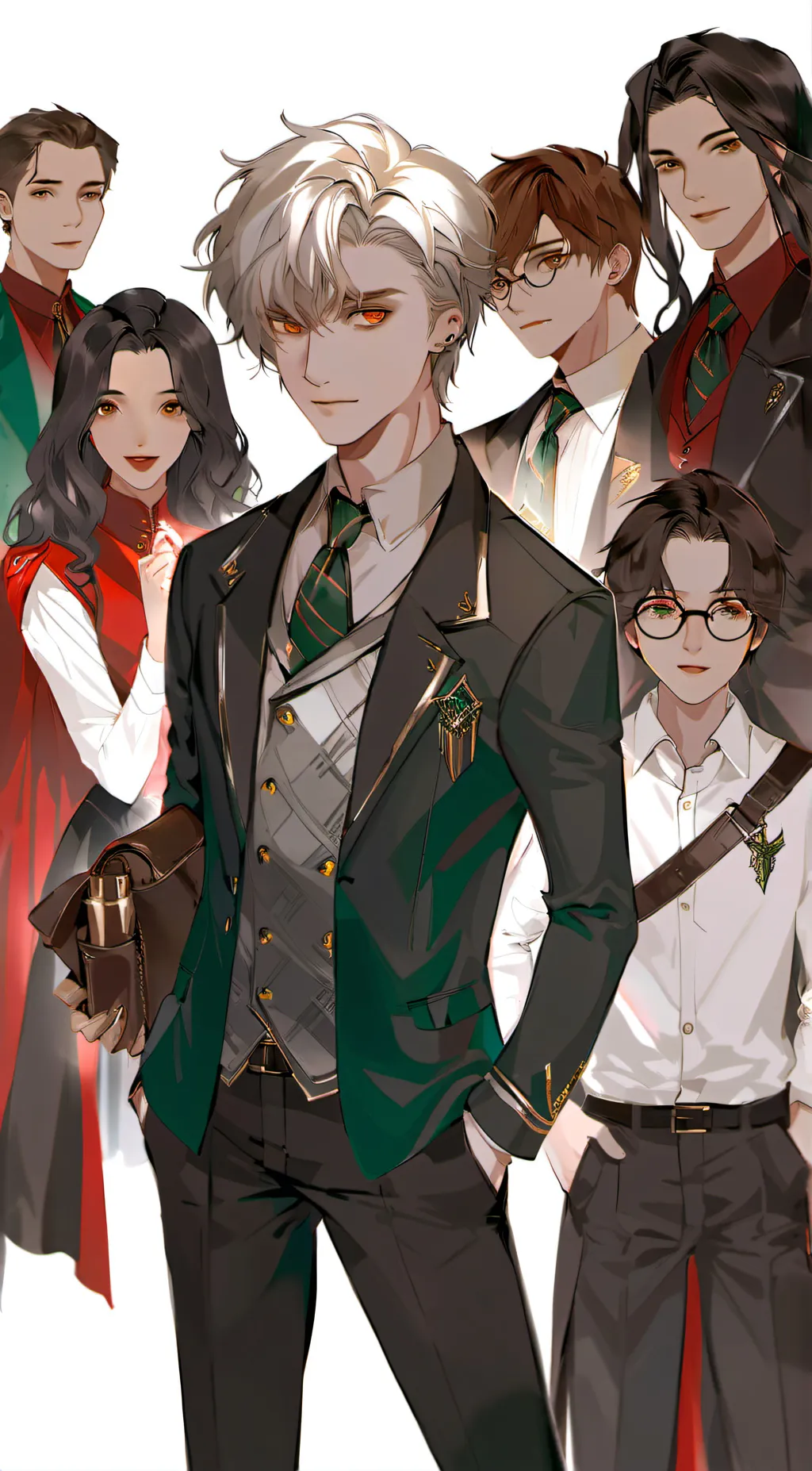 ai character: The slytherin gang background
