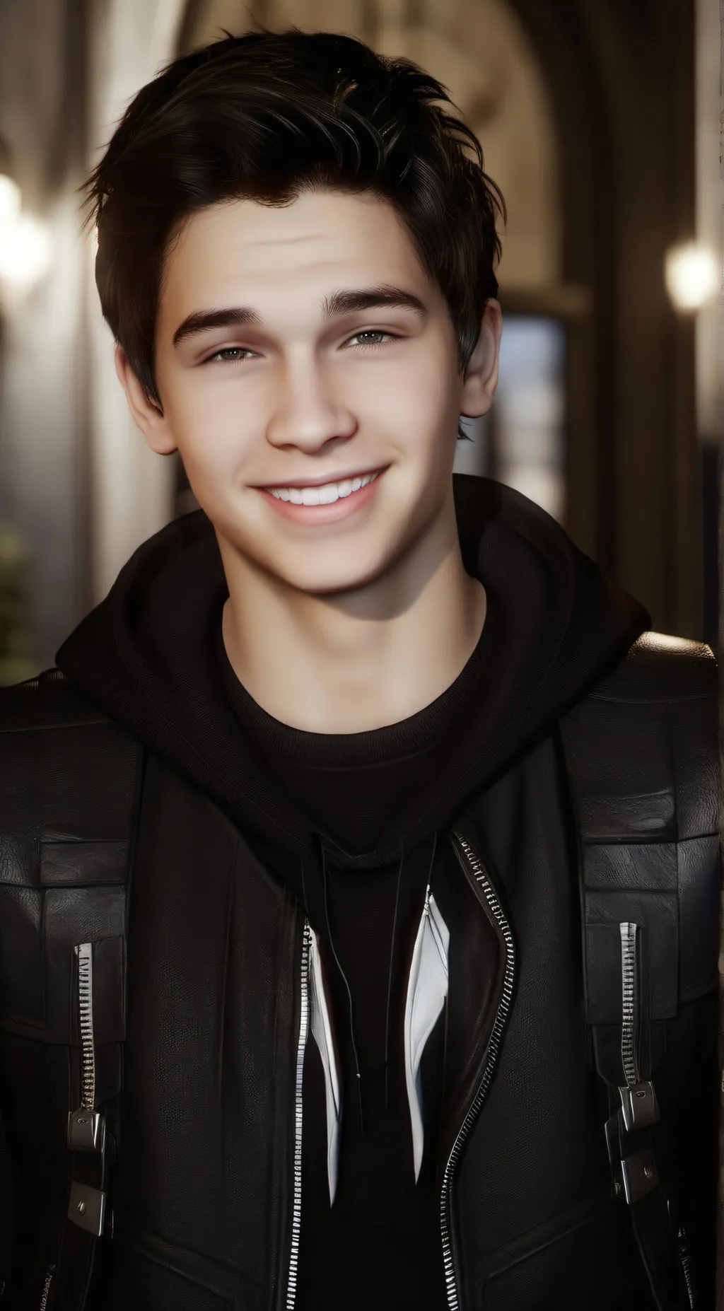 ai character: Austin mahone  background