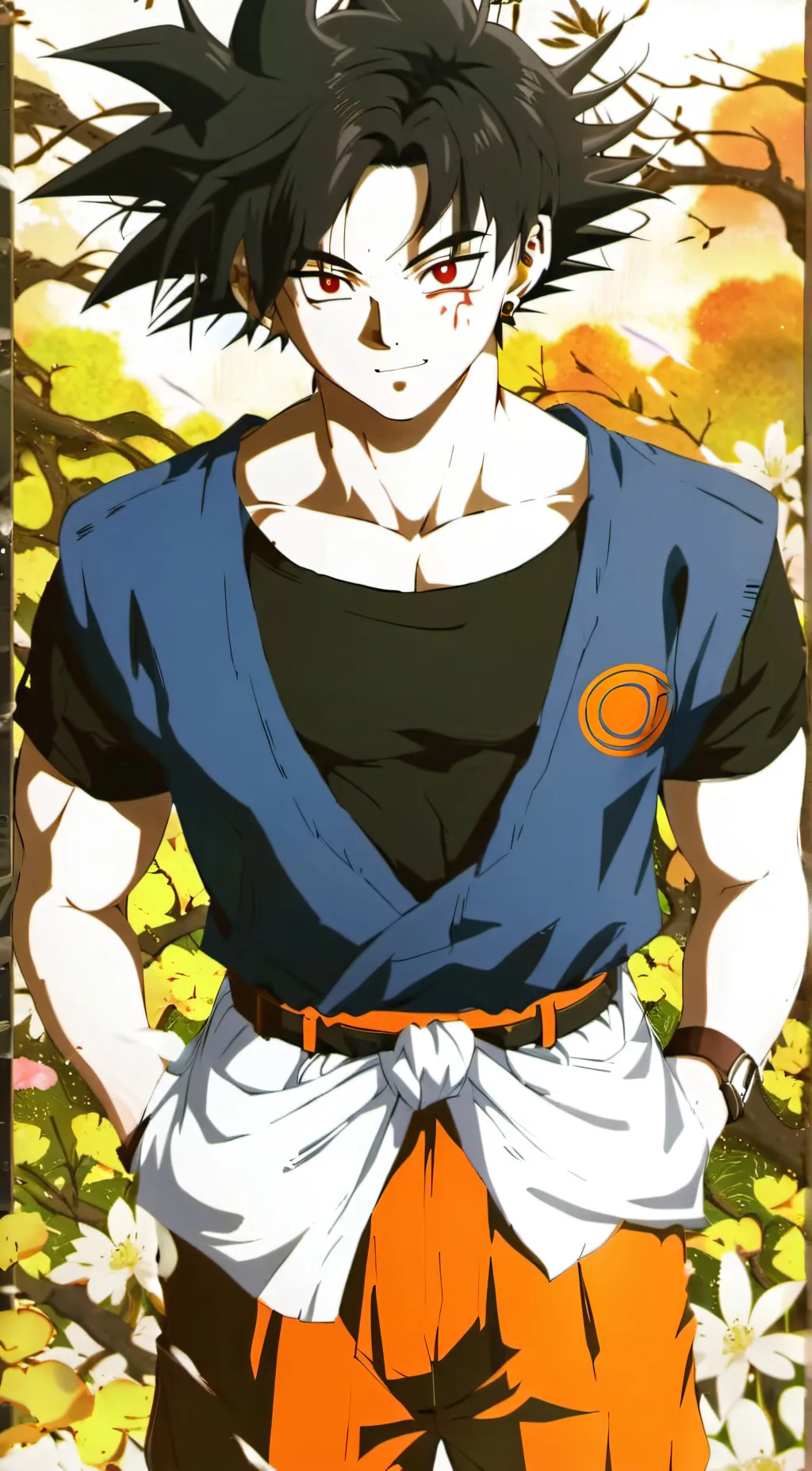 ai character: goku  background