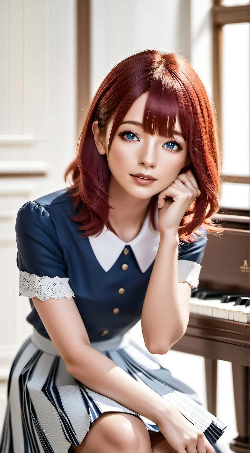 ai character: Maki Nishikino background