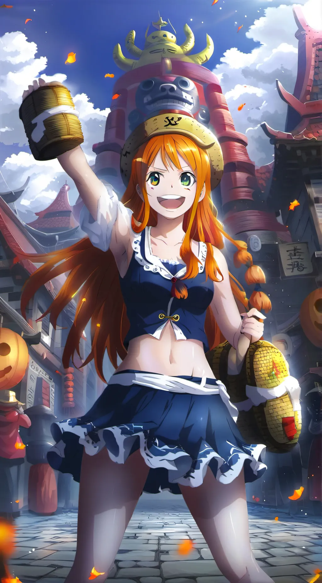 ai character: Giant Nami background