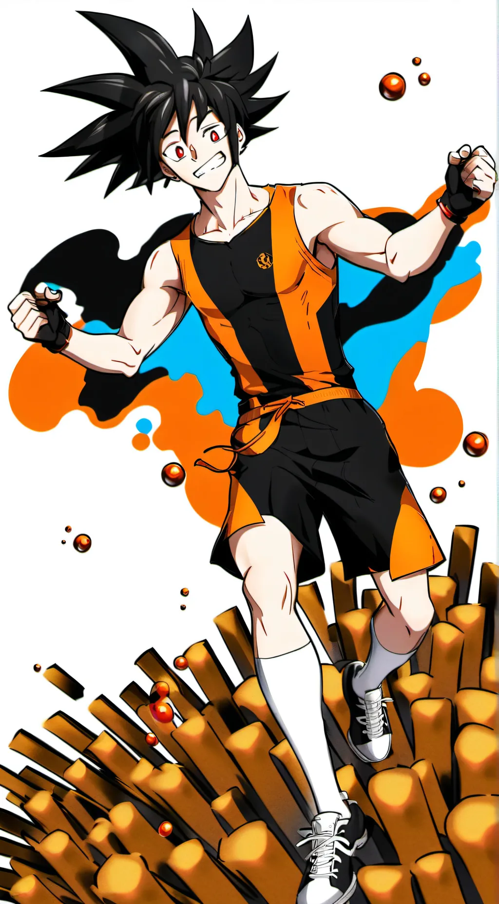 ai character: Goku  background