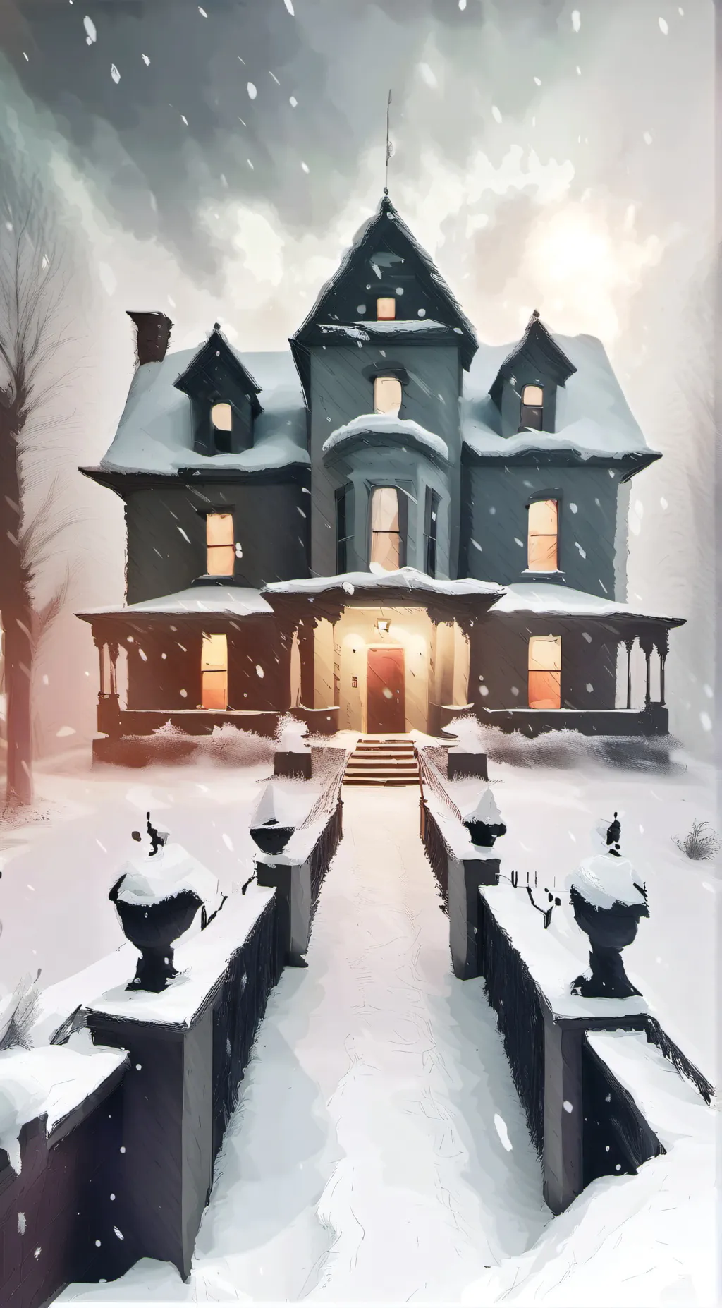 ai character: Frozen Horrors background