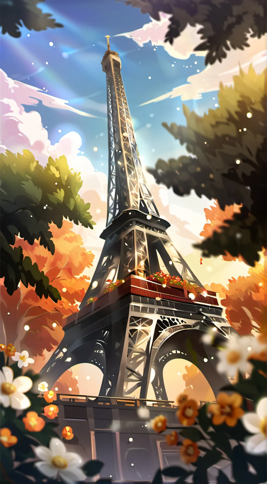 ai character: Paris, France! background