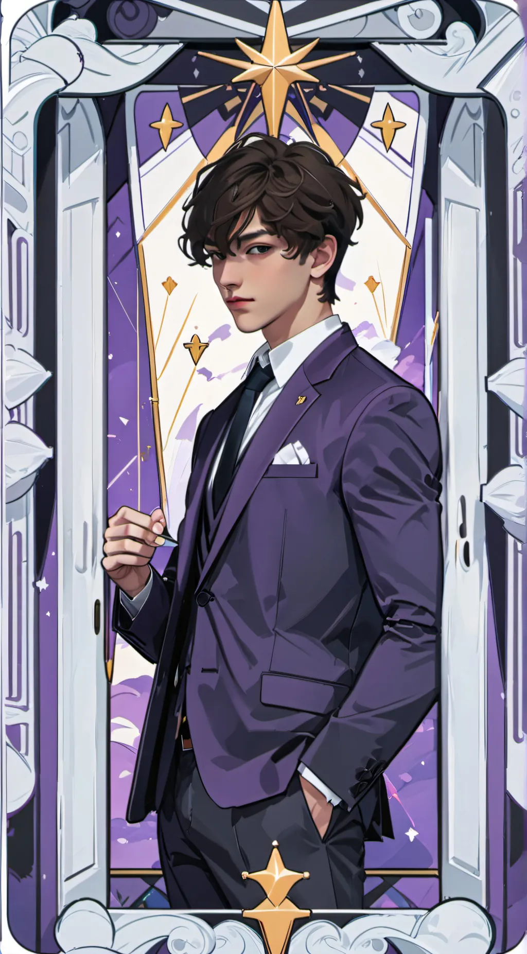 ai character: Aaron  background