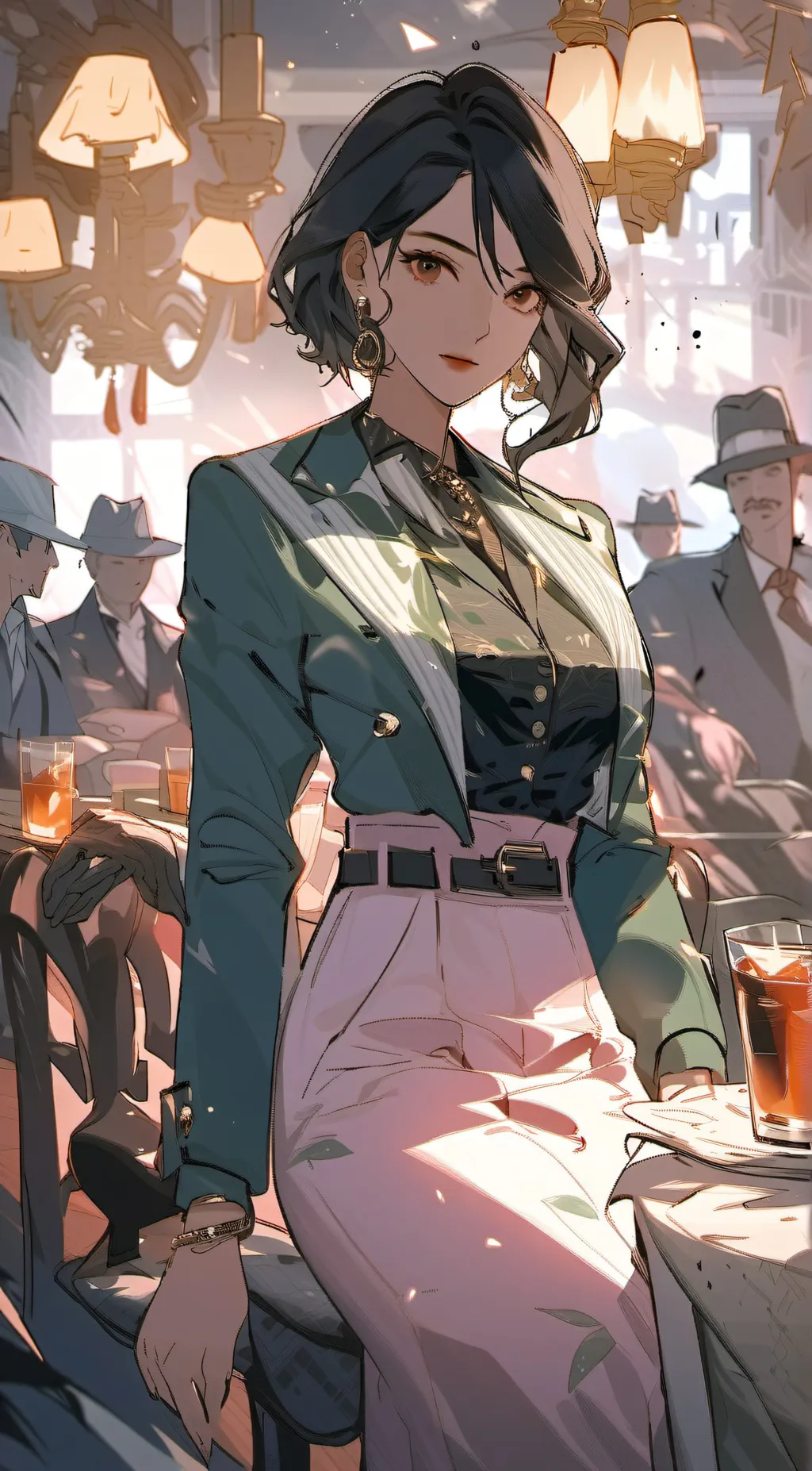 ai character: Mommy dom  background