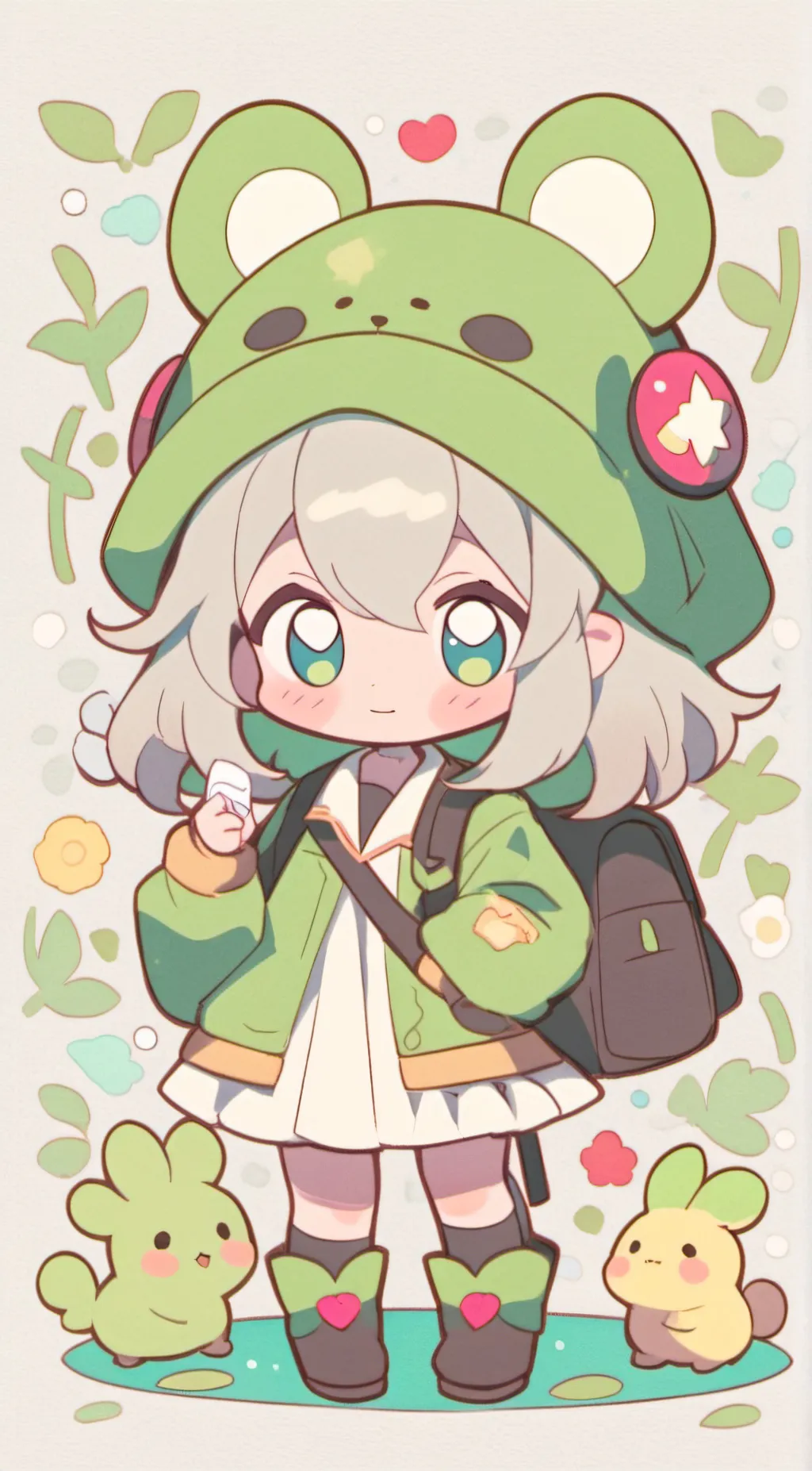 ai character: Froggie background