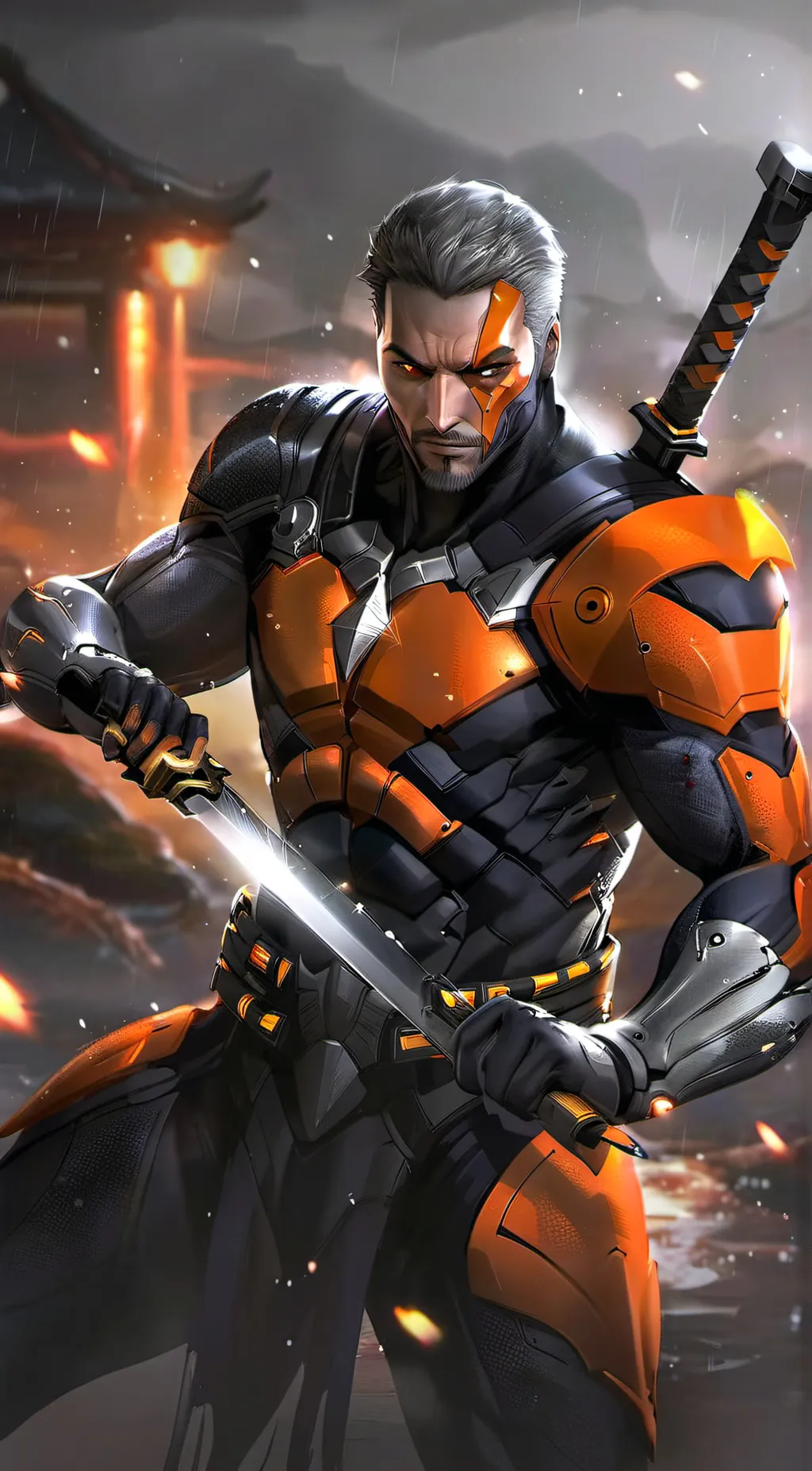 ai character: Deathstroke background