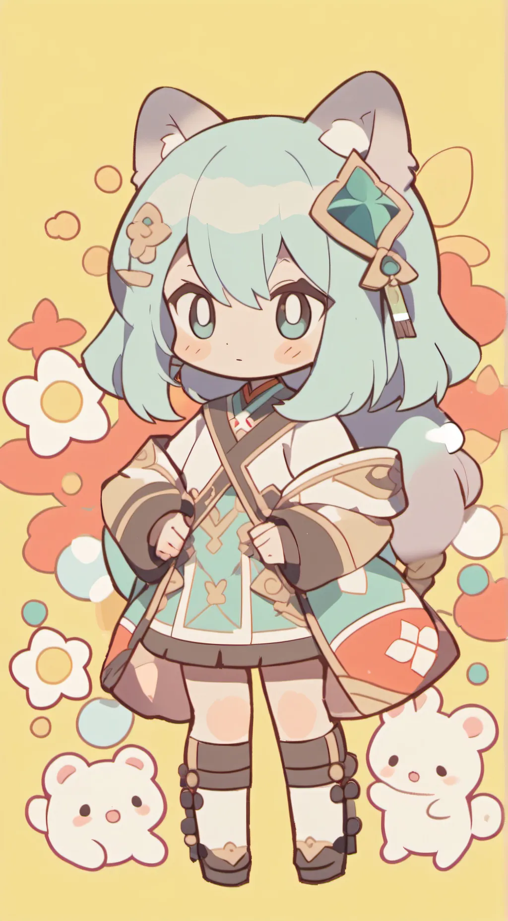 ai character: Luna background
