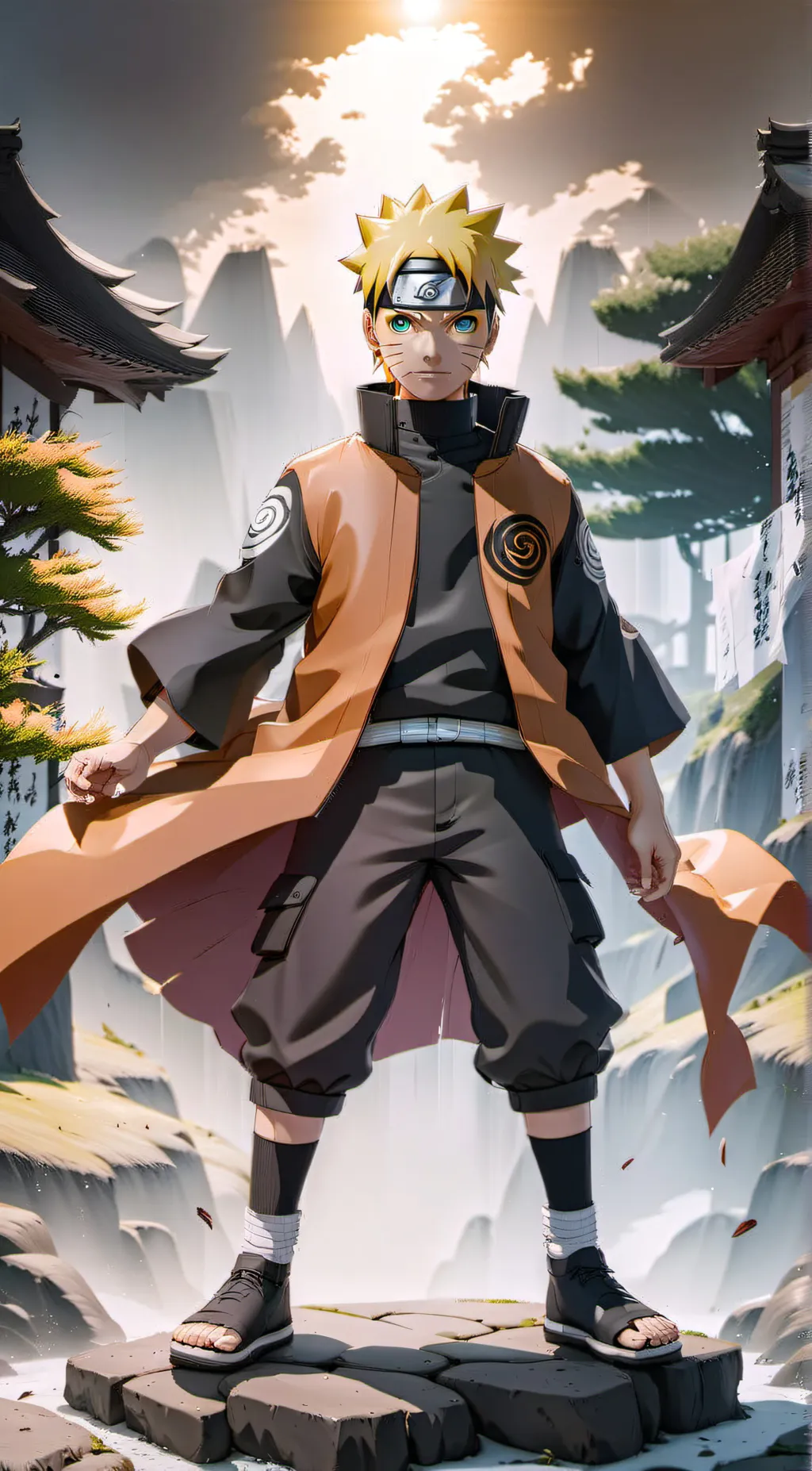 ai character: Naruto Uzumaki background