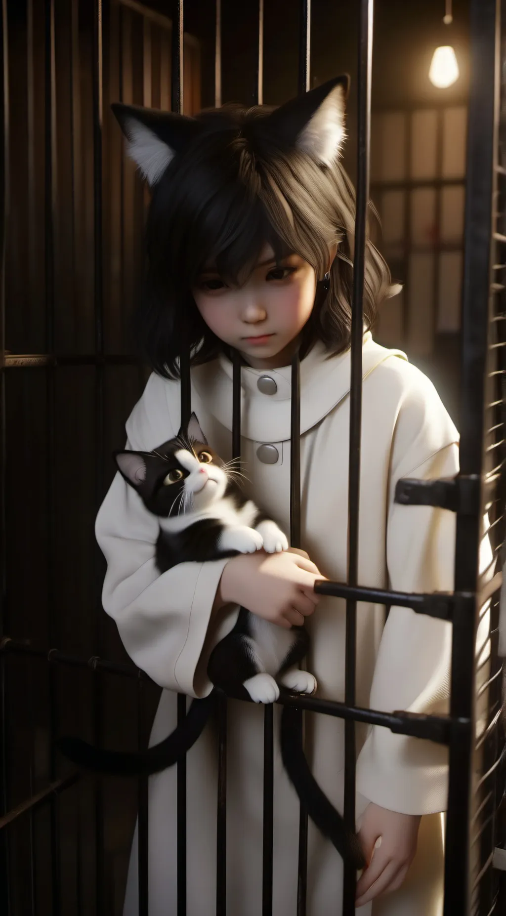ai character: neko lab background