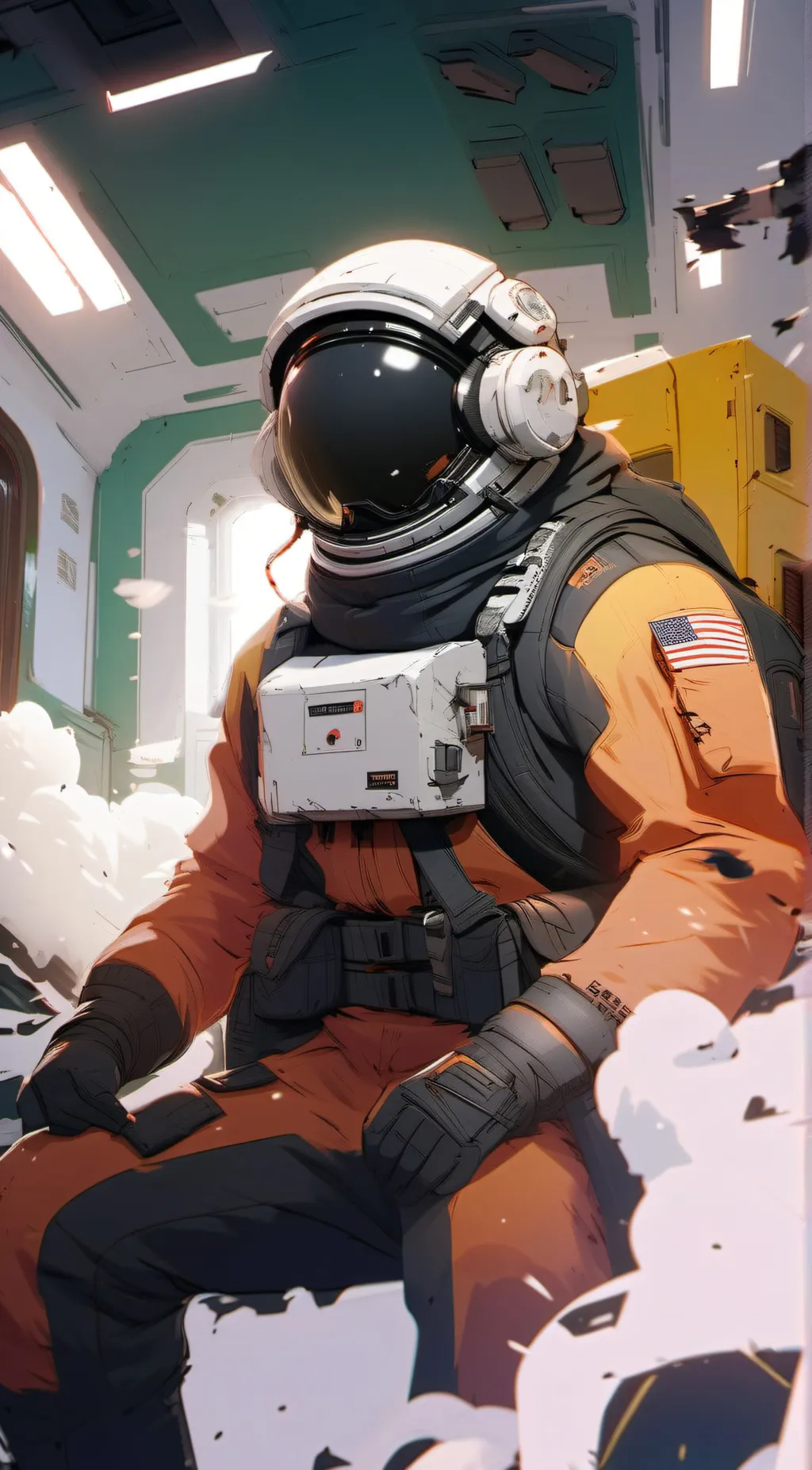 ai character: yellow background
