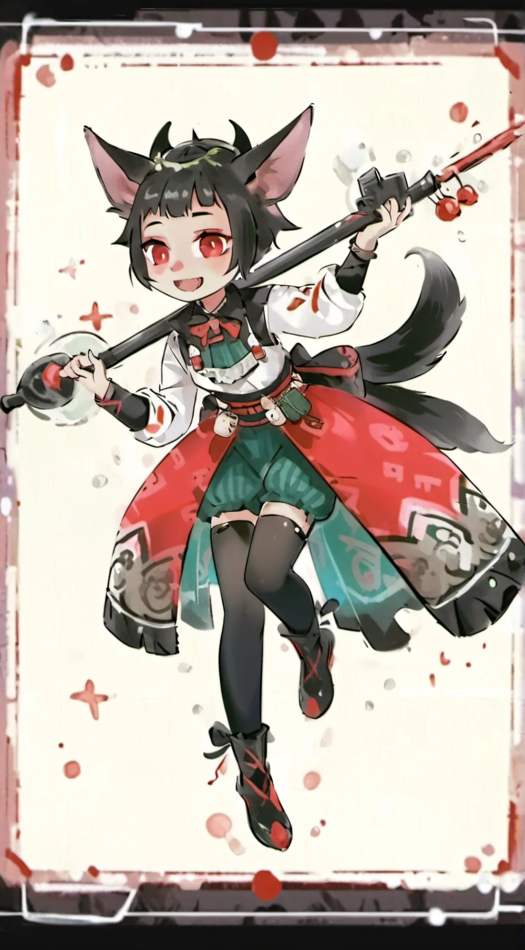 ai character: Uwu cat background