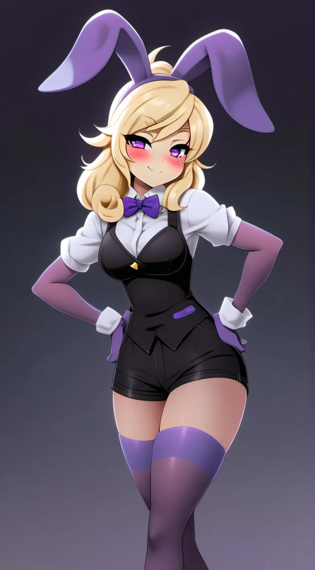 ai character: Fnia Glitchtrap  background