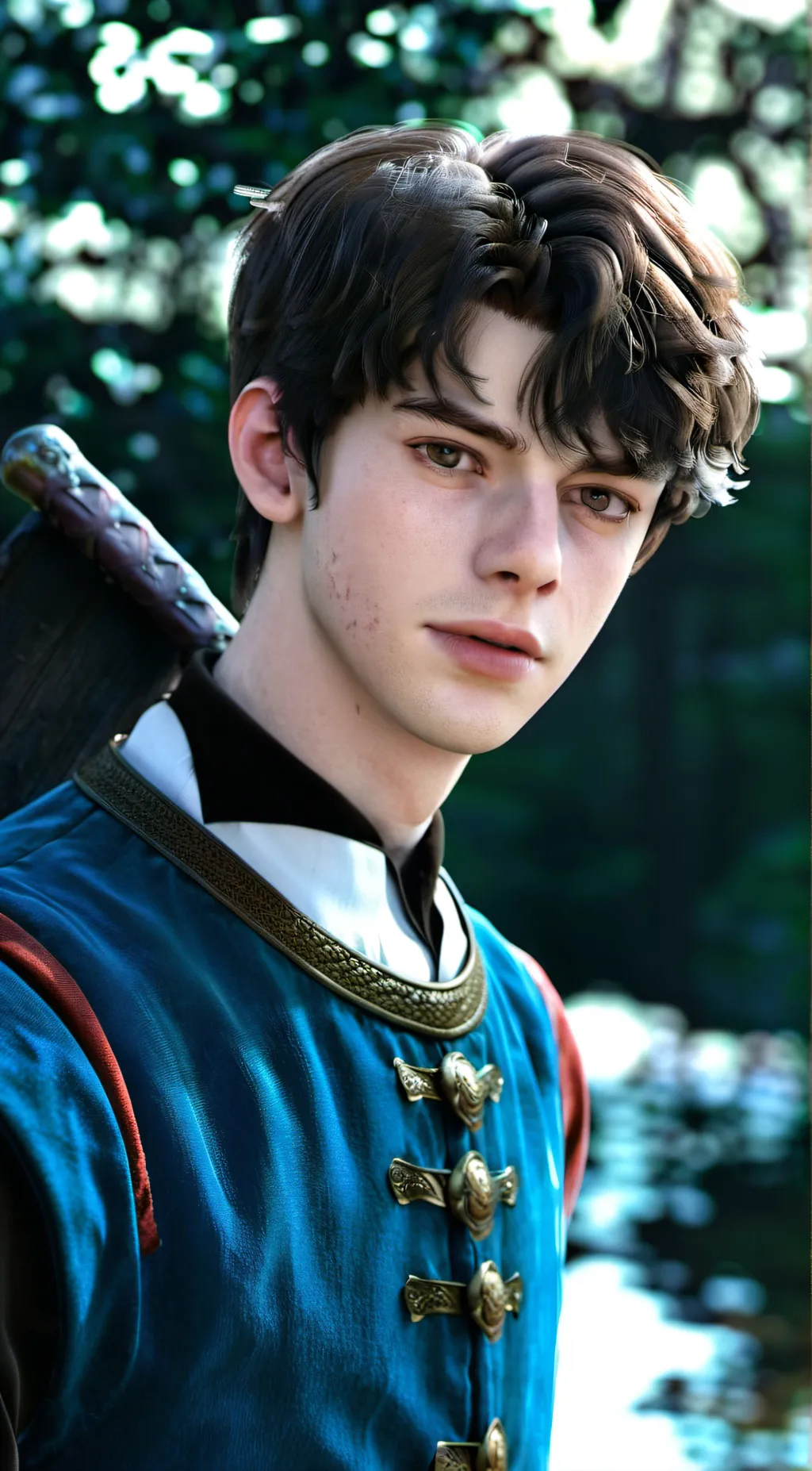 ai character: Edmund Pevensie  background