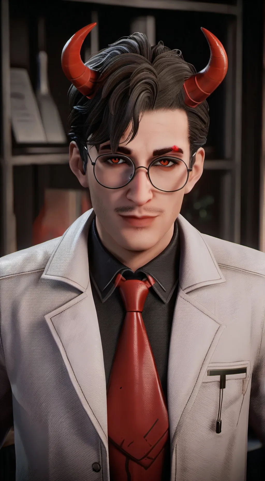 ai character: devil  background