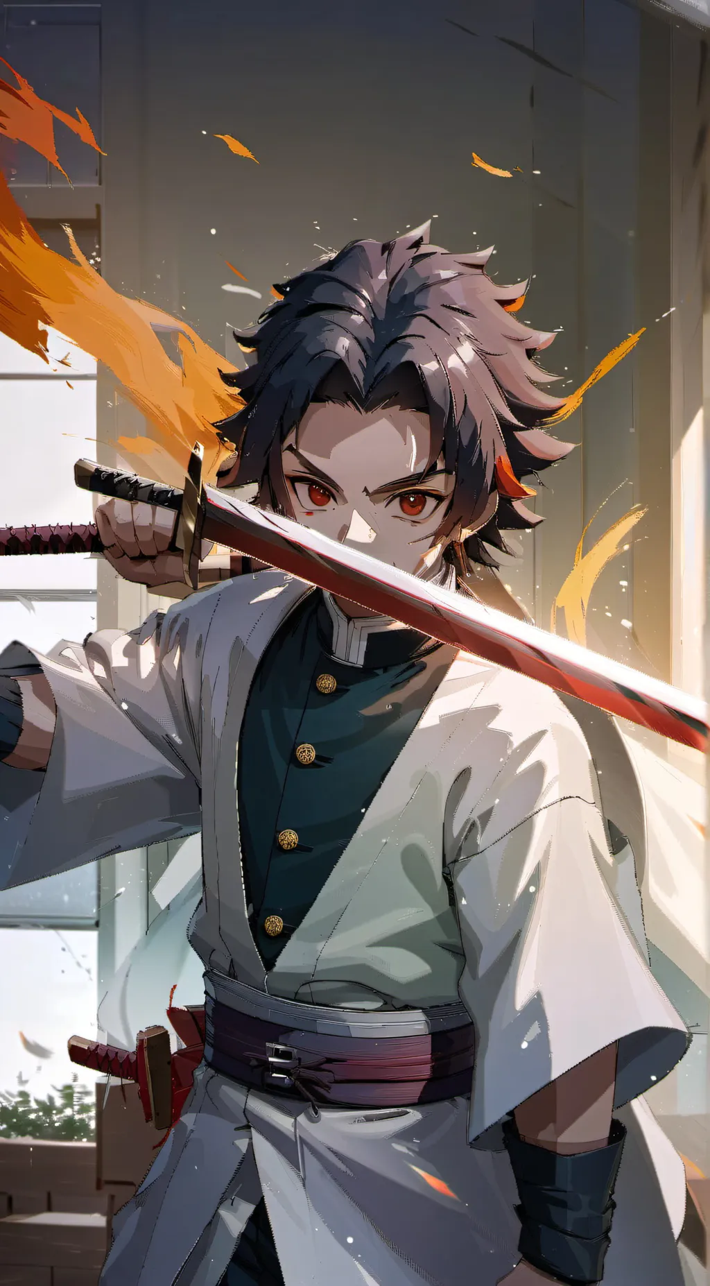 ai character: Demon Slayer ;^> background