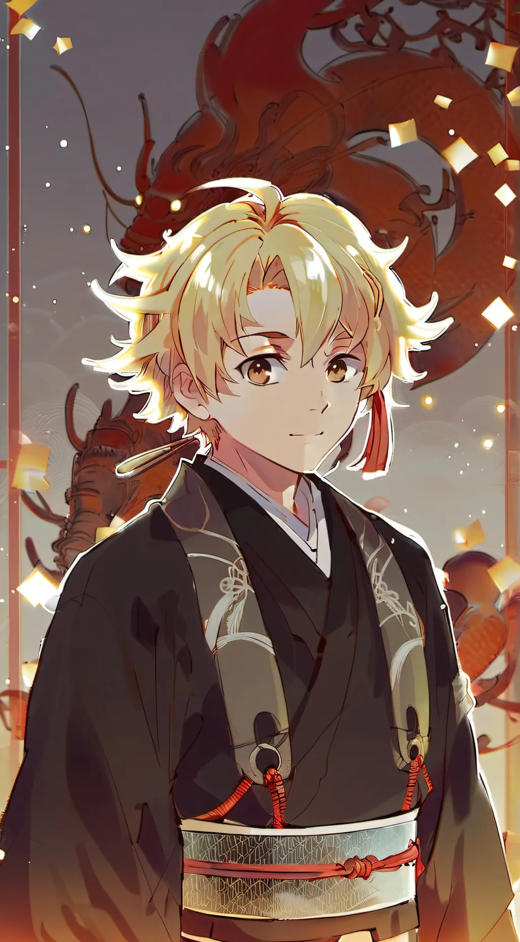 ai character: Zenitsu  background