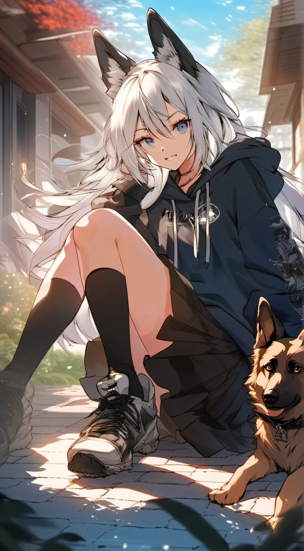 ai character: Isabella and zero background