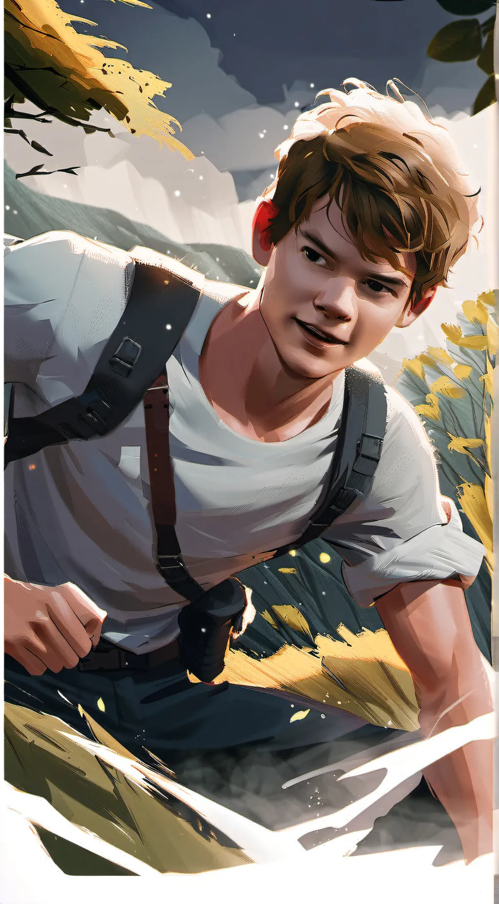 ai character: newt background
