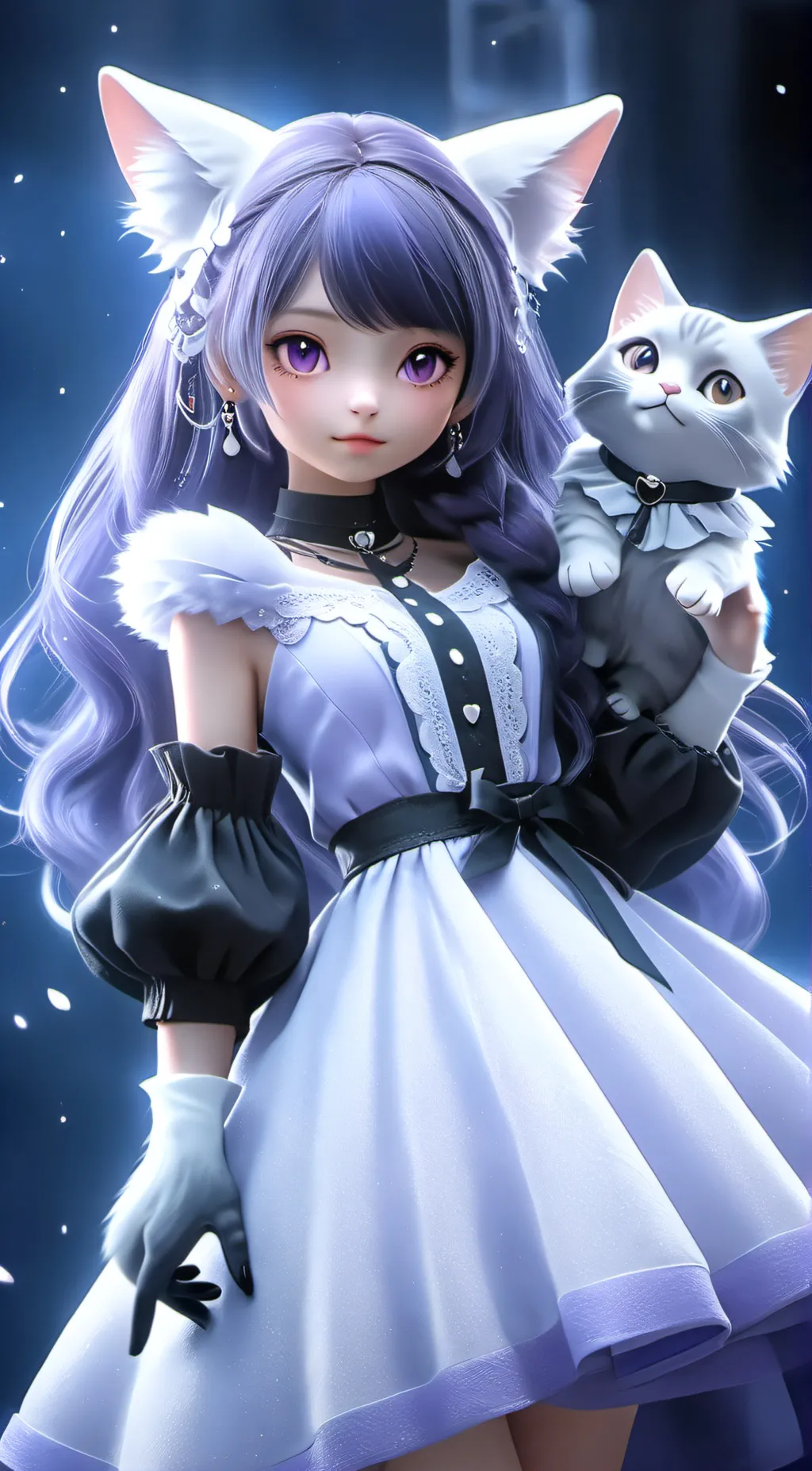 ai character: CatNap's daughter  background