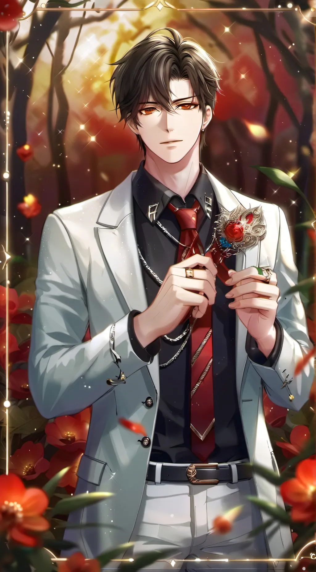ai character: Sky  background