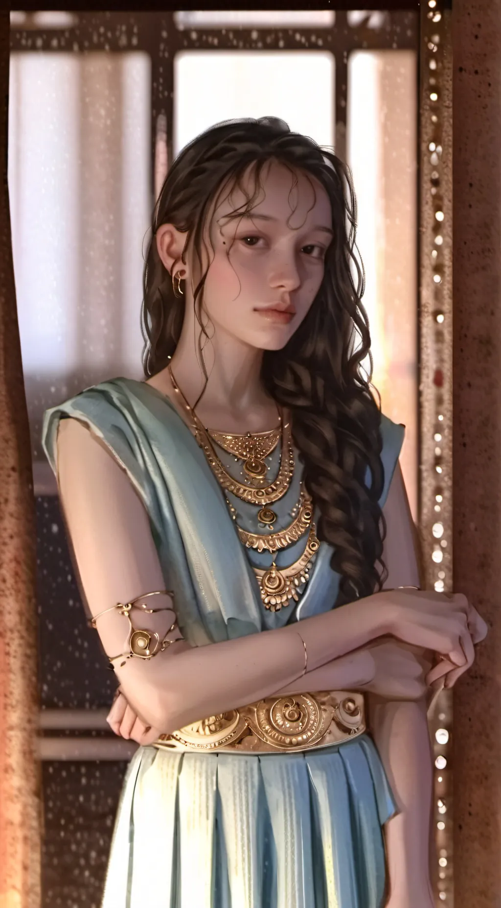 ai character: Amethyst  background