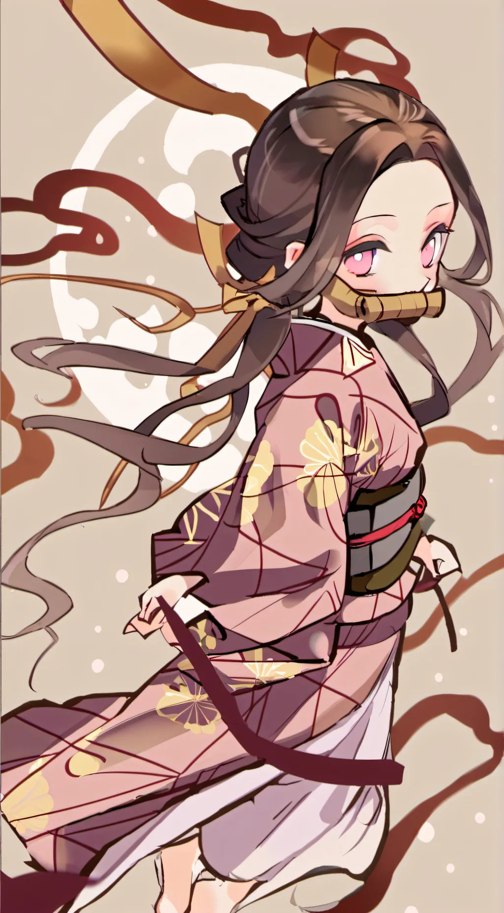ai character: Nezuko chan background