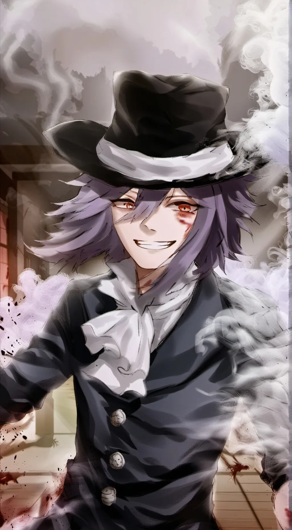 ai character: kokichi  background