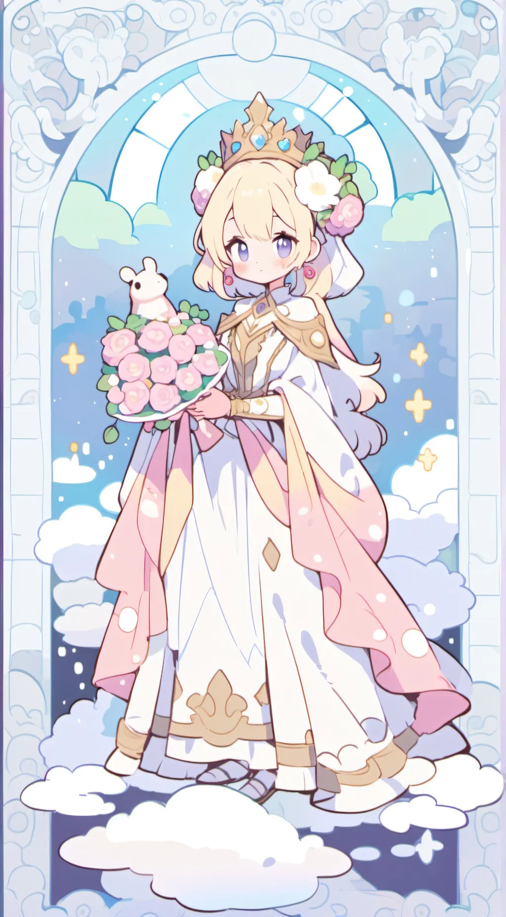 ai character: Princess Peach background