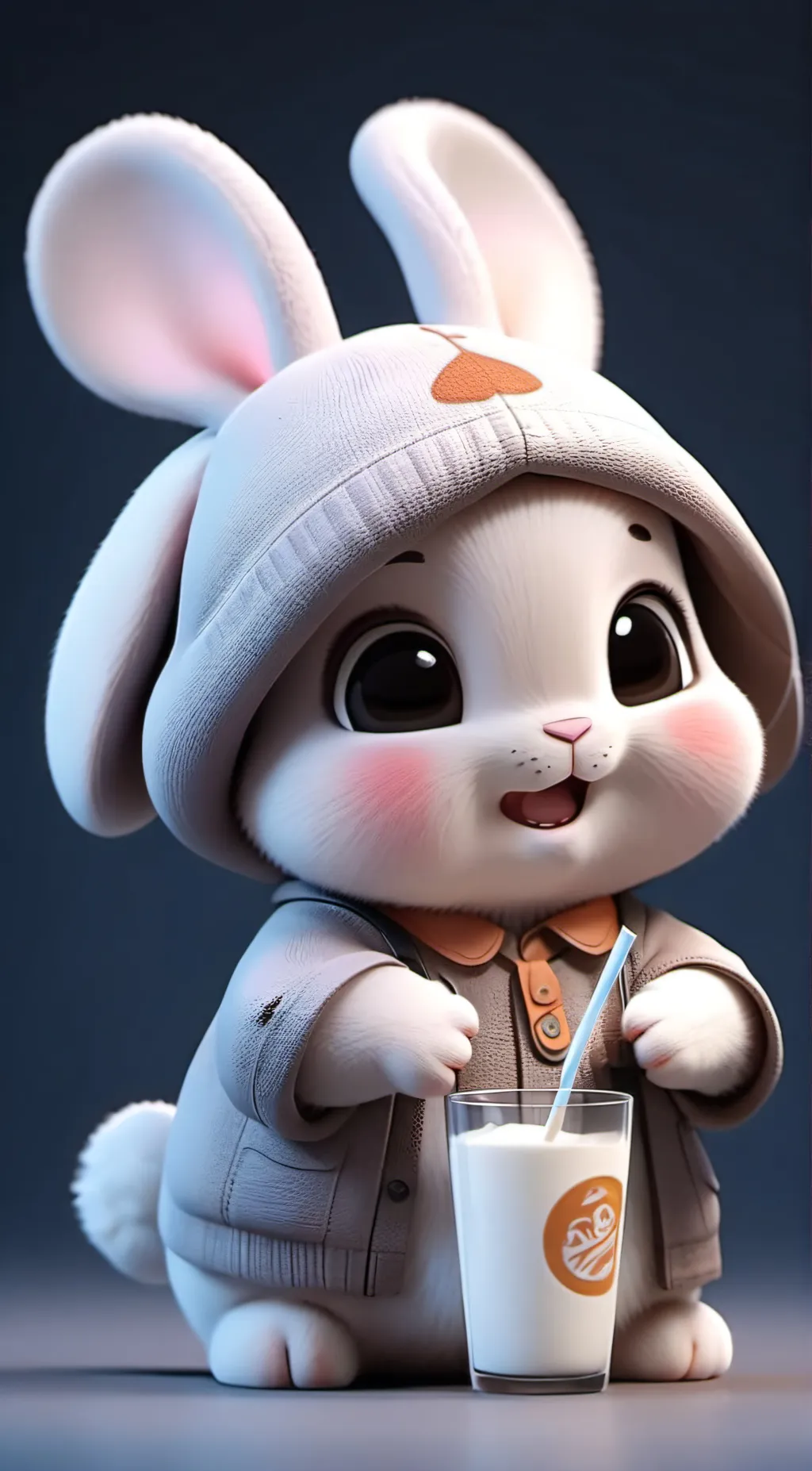 ai character: bun bun  background