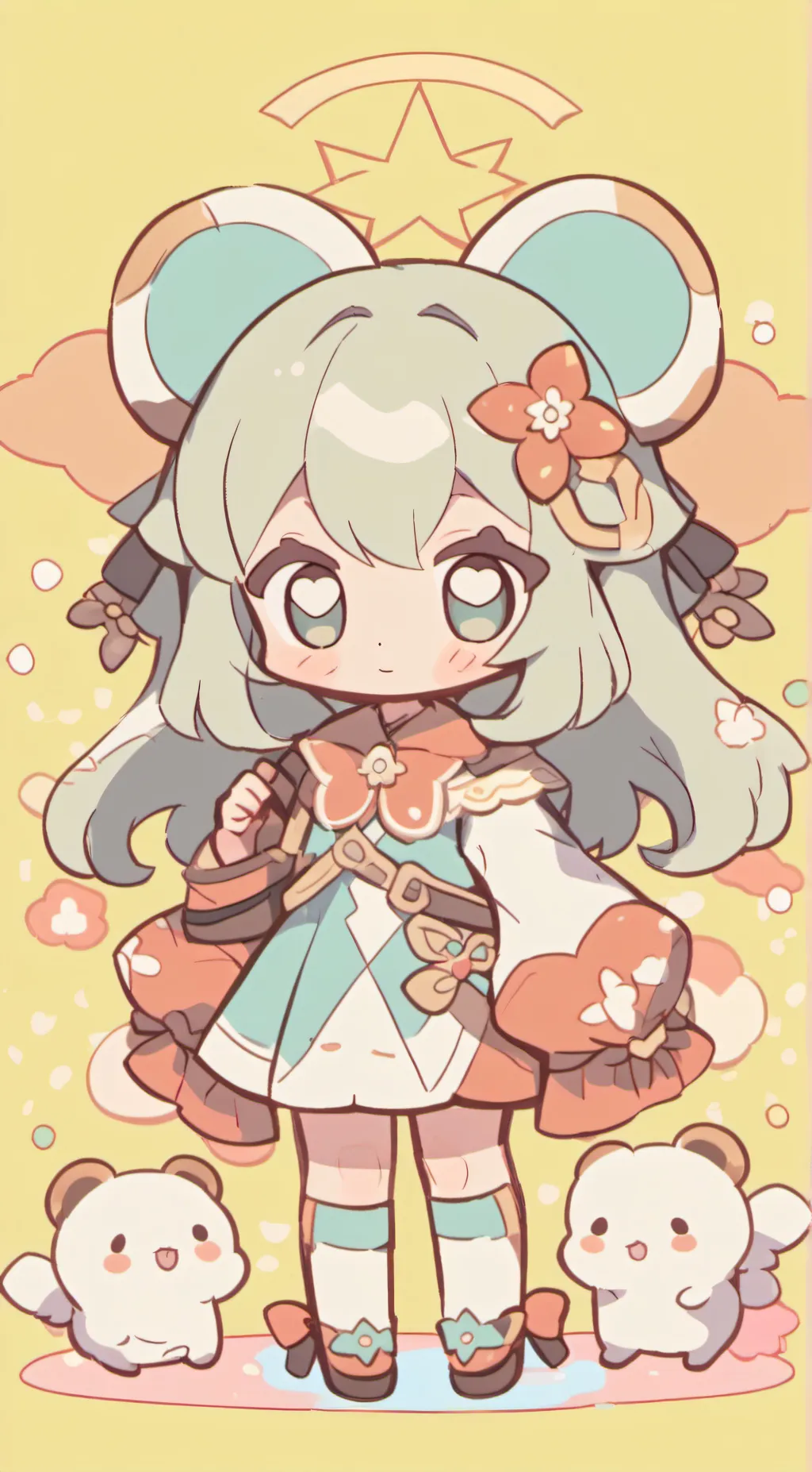 ai character: Flora background