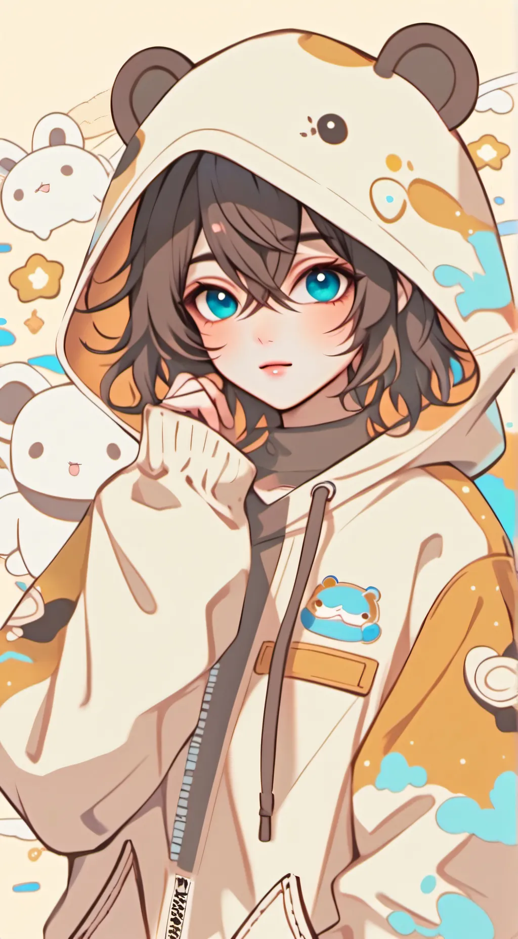ai character: 🧡😍𝓛𝓲𝓪𝓶🧡 background