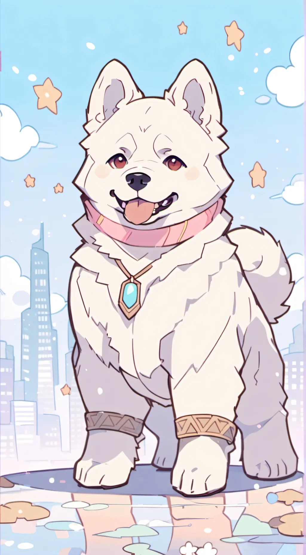 ai character: Saba (Dog)  background
