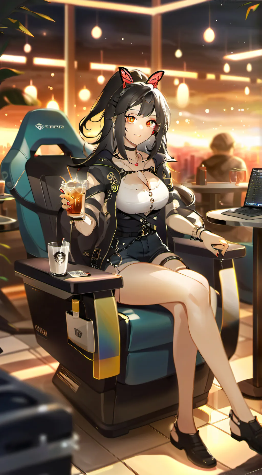 ai character: Vicky background