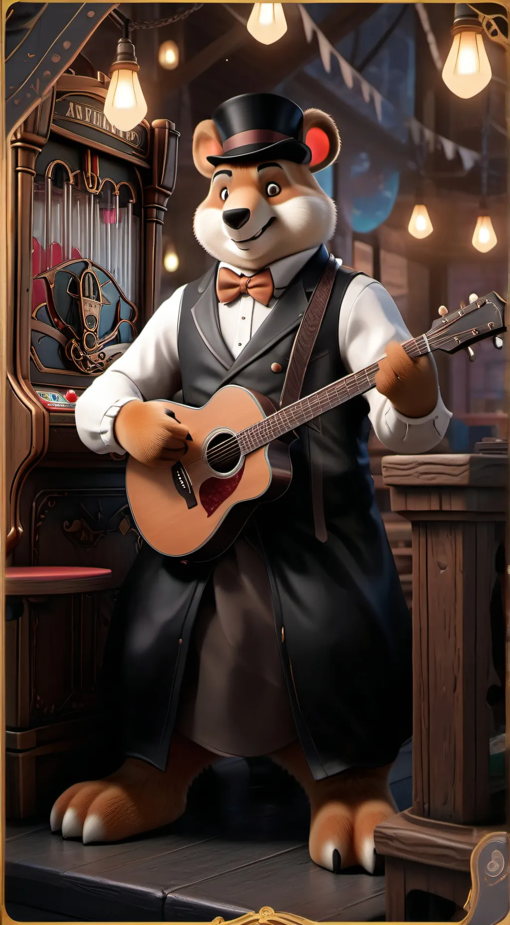 ai character: Fnaf testing background