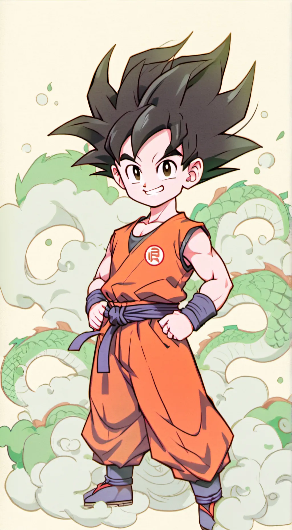 ai character: Dragon ball background